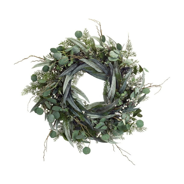 Melrose Eucalyptus Pod Pine Cotton Wreath Melrose Eucalyptus Pod Pine Cotton Wreath